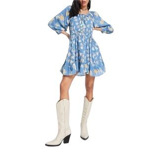 Free People Carmella Mini Floral Printed Dress